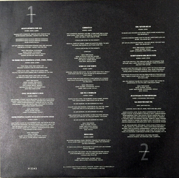 China Crisis : Difficult Shapes & Passive Rhythms - Some People Think It's Fun To Entertain (LP, Album)