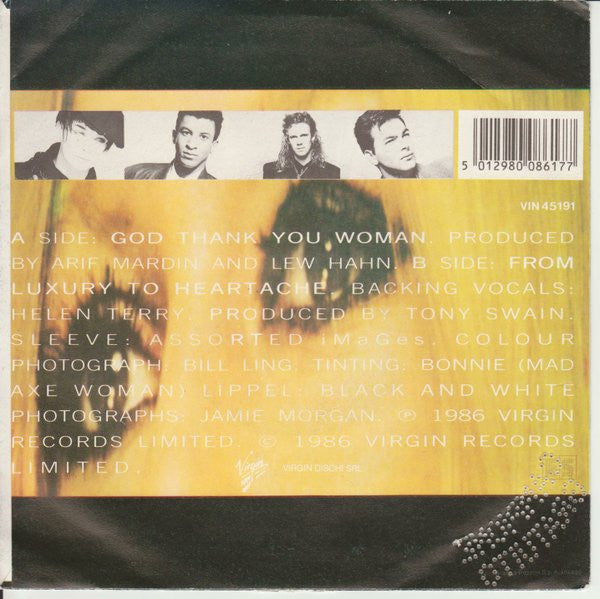 Culture Club : God Thank You Woman (7", Single)