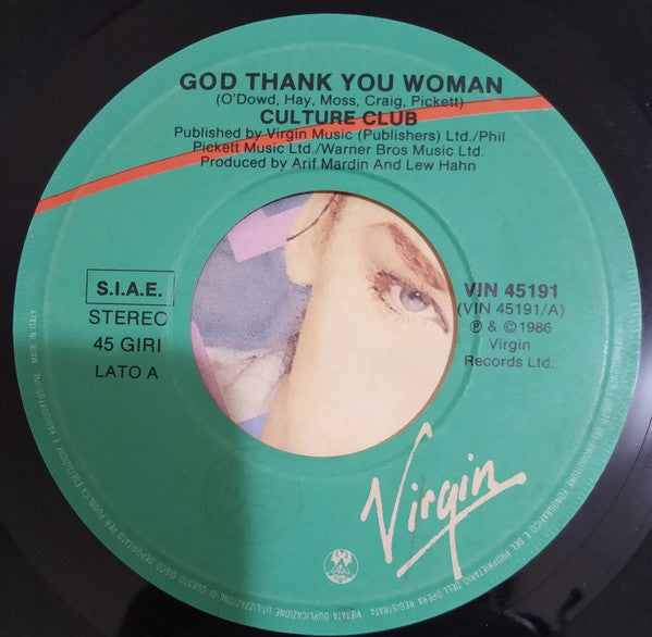 Culture Club : God Thank You Woman (7", Single)
