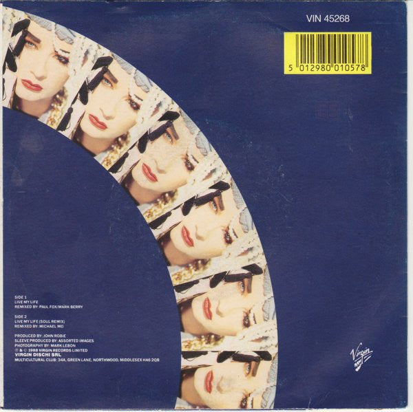 Boy George : Live My Life (7", Single)