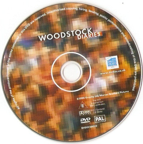 Various : Woodstock Diaries (DVD-V, RM, PAL, Zon)
