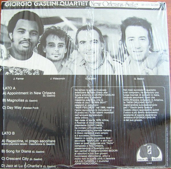 Giorgio Gaslini Quartet : New Orleans Suite (LP, Album)