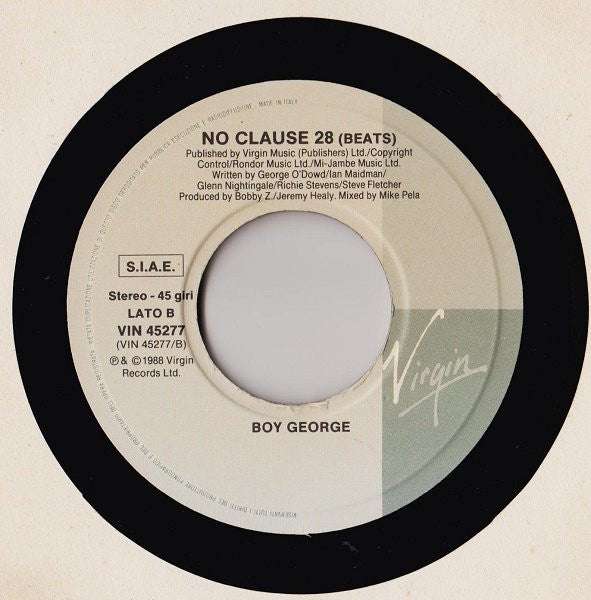 Boy George : No Clause 28 (7")