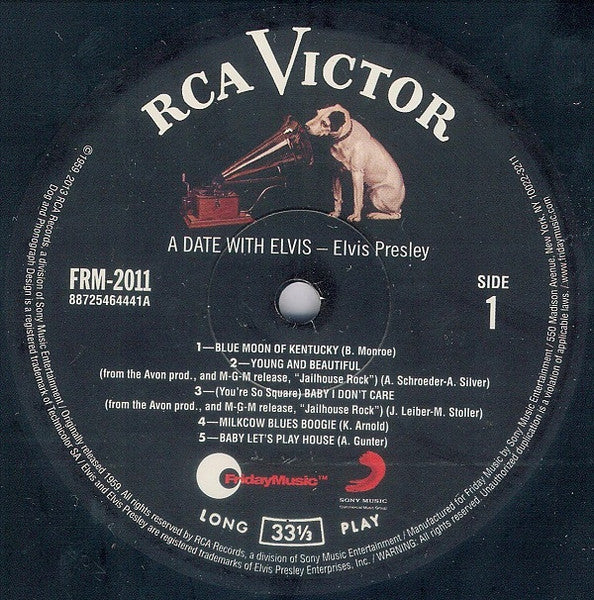 Elvis Presley : A Date With Elvis (LP, Comp, Mono, RE)