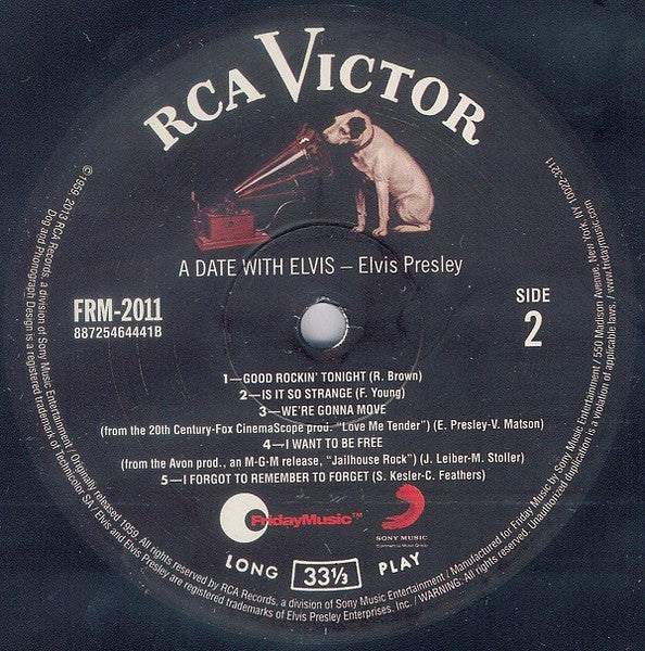Elvis Presley : A Date With Elvis (LP, Comp, Mono, RE)