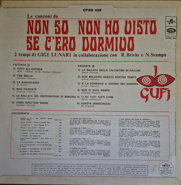 I Gufi : Non So Non Ho Visto Se C'Ero Dormivo (LP)