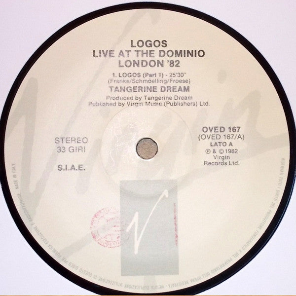 Tangerine Dream : Logos Live (LP, Album, RE)
