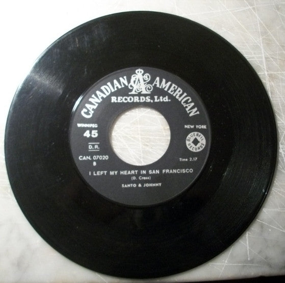 Santo & Johnny : Goldfinger / I Left My Heart In San Francisco (7")