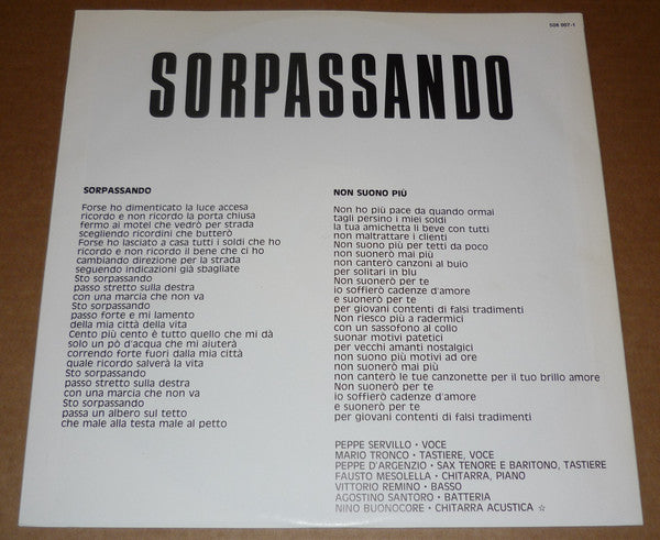 Avion Travel : Sorpassando (12", Single)