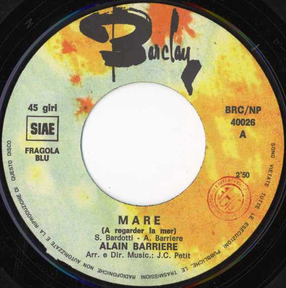 Alain Barrière : Mare (7")