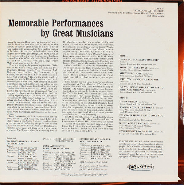 Various : Dixieland At It's Best (LP, Comp, Mono)