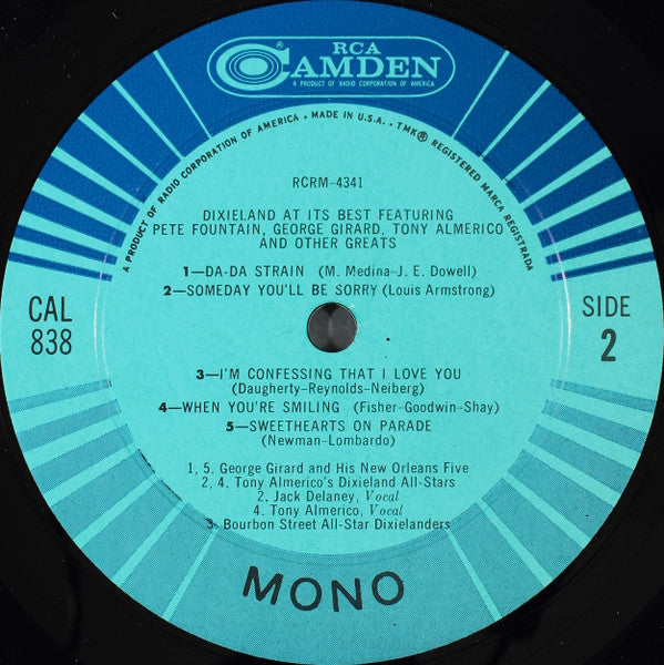 Various : Dixieland At It's Best (LP, Comp, Mono)