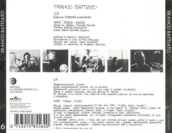 Franco Battiato : Franco Battiato (CD, Album, RE)