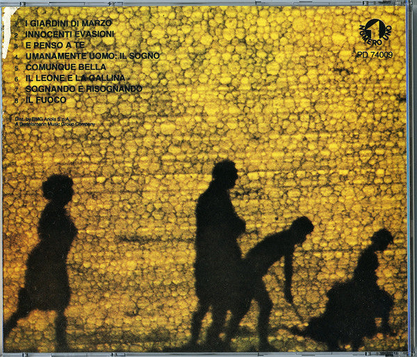 Lucio Battisti : Umanamente Uomo: Il Sogno (CD, Album, RE, No )