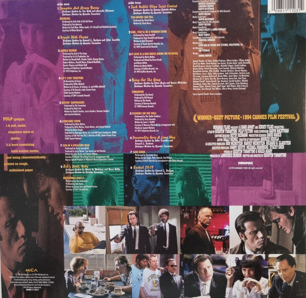 Various : Pulp Fiction (Music From The Motion Picture) (LP, Album, Comp, RE, RM, 180)