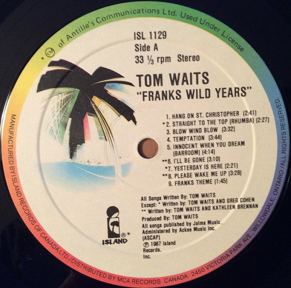Tom Waits : Franks Wild Years (LP, Album, Gat)