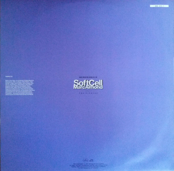 Soft Cell / Marc Almond : Memorabilia (The Singles) (LP, Comp)