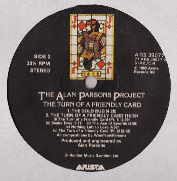 The Alan Parsons Project : The Turn Of A Friendly Card (LP, Album)