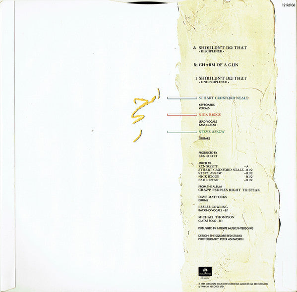 Kaja* : Shouldn't Do That (Disciplined) (12", Single)