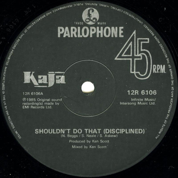 Kaja* : Shouldn't Do That (Disciplined) (12", Single)