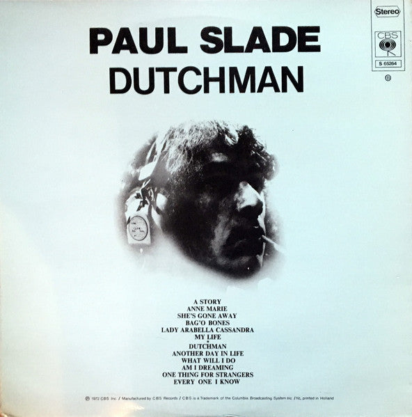 Paul Slade : Dutchman (LP, Album, Gat)
