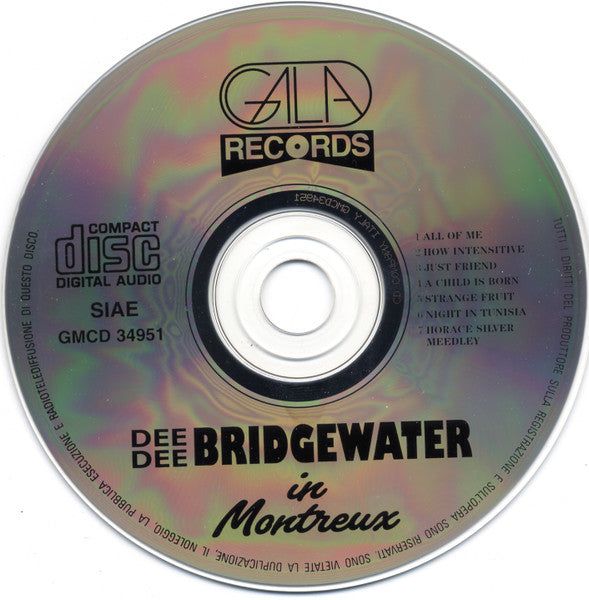 Dee Dee Bridgewater : In Montreux (CD, Album, RE)